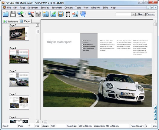 modifier un document pdf avec PDFCool Free Studio