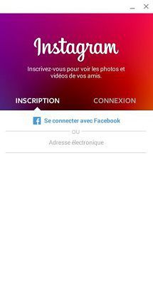 lancement instagram sur Chrome avec Archon