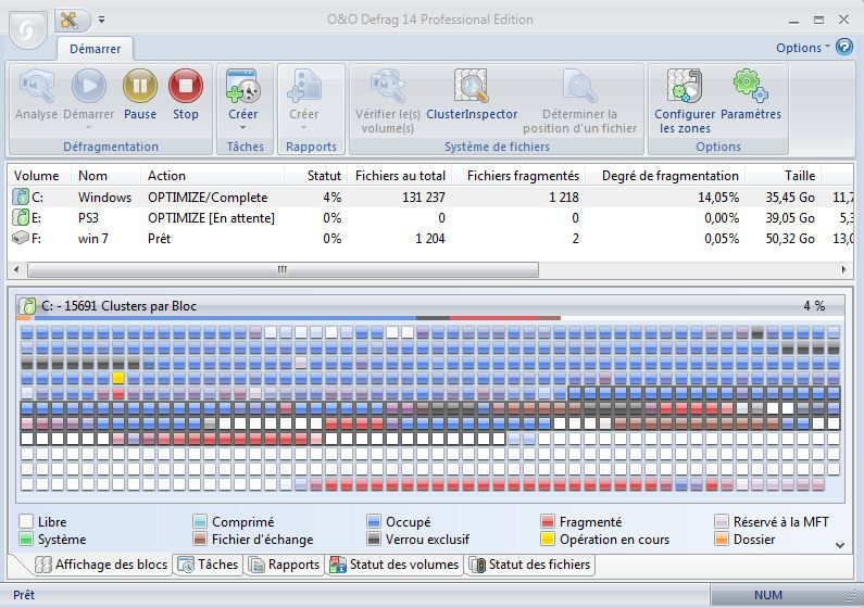 Interface d'oo defrag 14