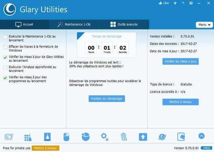 logiciel reparation windows Glary utilities