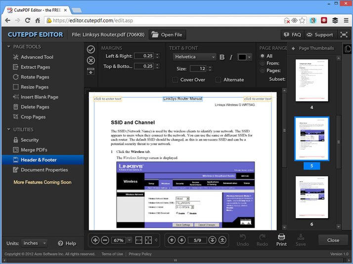 modifier un pdf en ligne avec cutepdf