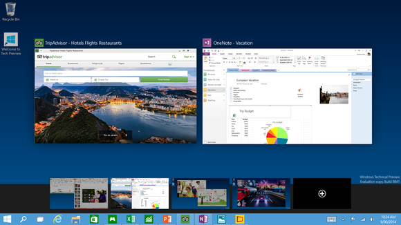 Windows 10 gère les Bureaux virtuels